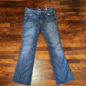 7 For All Mankind Lexie 'A' Pocket Flare Jeans in Classic Blue